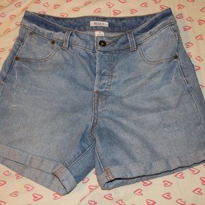 ROXY blue jean beach shorts